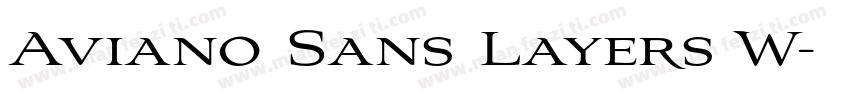 Aviano Sans Layers W字体转换